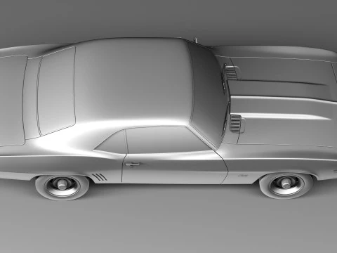 Chevrolet Camaro Z28 1969 3D Model