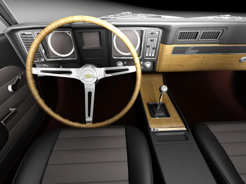 Chevrolet Camaro Z28 1969 3D Model