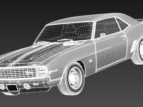 Chevrolet Camaro Z28 1969 3D Model