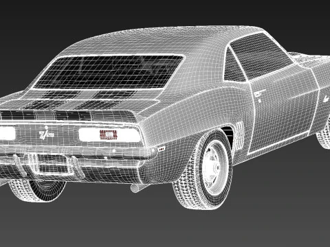 Chevrolet Camaro Z28 1969 3D Model