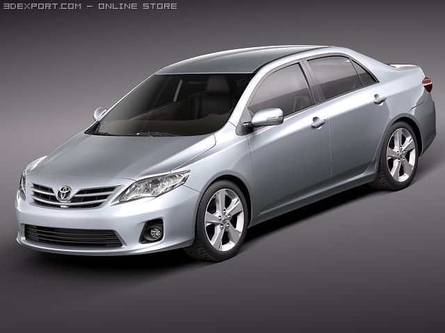 Toyota d. Тойота Королла 3. Toyota 2010. Toyota 3 2010. Toyota Corolla 3d model.