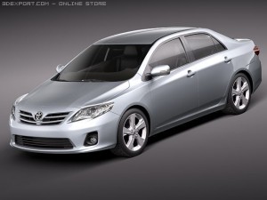 Toyota Corolla 2010 sedan 3Dモデル