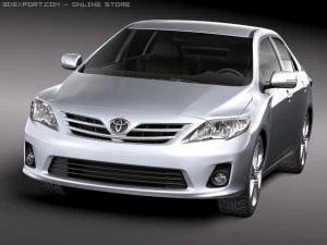 Toyota Corolla 2010 sedan 3D Model