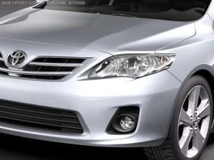 Toyota Corolla 2010 sedan 3D Model