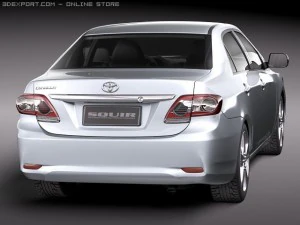 Toyota Corolla 2010 sedan 3D Model