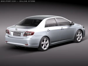Toyota Corolla 2010 sedan 3D Model