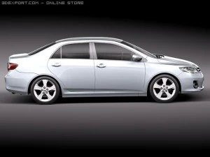 Toyota Corolla 2010 sedan 3D Model
