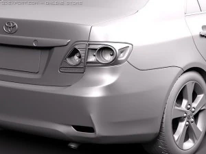Toyota Corolla 2010 sedan 3D Model