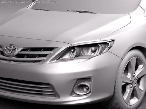 Toyota Corolla 2010 sedan 3D Model