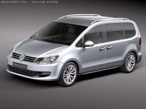 Volkswagen Sharan2010 Modello 3D