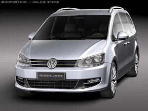 Volkswagen Sharan 2010 3D Model