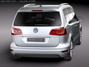 Volkswagen Sharan 2010 3D Model