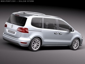 Volkswagen Sharan 2010 Modelo 3D