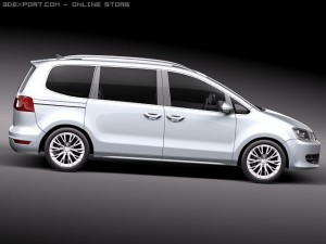 Volkswagen Sharan 2010 Modelo 3D