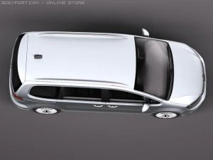 Volkswagen Sharan 2010 3D Model