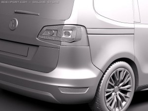 Volkswagen Sharan 2010 Modelo 3D