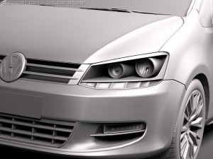 Volkswagen Sharan 2010 Modelo 3D