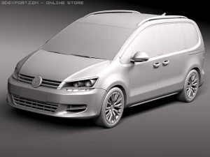 Volkswagen Sharan 2010 3D Model