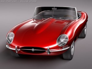 Jaguar Etype Model 3D