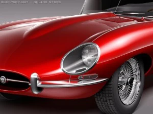 Jaguar Etype 3D Model