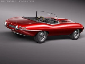 Jaguar Etype 3D Model