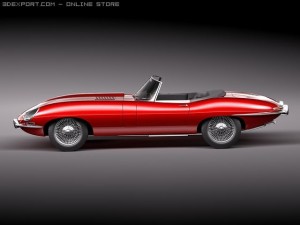 Jaguar Etype Model 3D