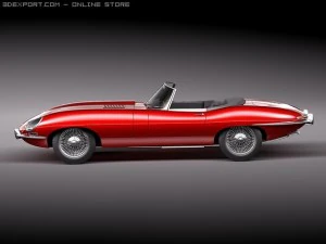 Jaguar Etype 3D Model