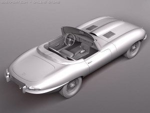 Jaguar Etype Model 3D