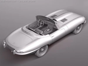 Jaguar Etype 3D Model