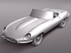 Jaguar Etype 3D Model