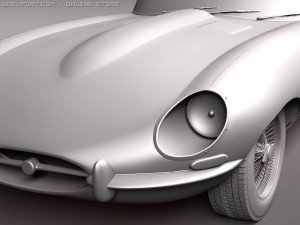 Jaguar Etype Model 3D