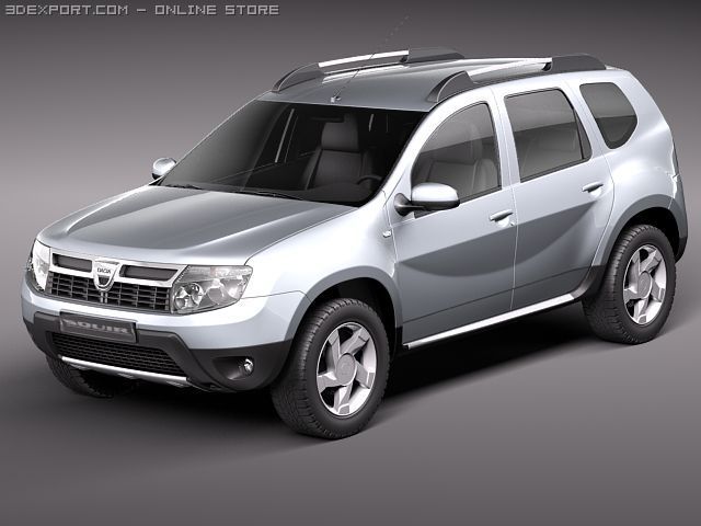 Dacia Duster 2010 3D 모델 .c4d .max .obj .3ds .fbx .stl .blend 