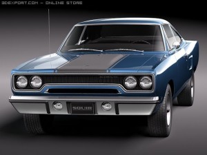 Plymouth Road Runner 1970 Modello 3D