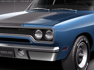 Plymouth Road Runner 1970 Modello 3D