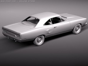 Plymouth Road Runner 1970 Modello 3D