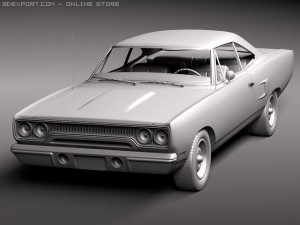 Plymouth Road Runner 1970 Modello 3D