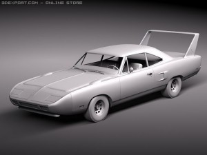 Plymouth Road Runner Superbird 1970 3D 模型