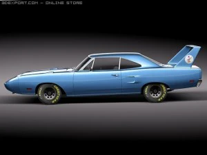 प्लायमाउथ रोड रनर सुपरबर्ड 1970 3D मॉडल