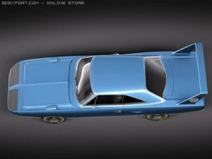 प्लायमाउथ रोड रनर सुपरबर्ड 1970 3D मॉडल