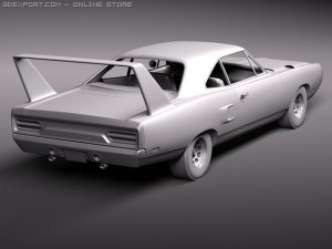Plymouth Road Runner Superbird 1970 3D 模型