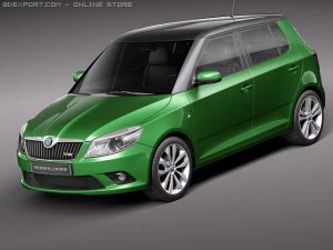 Skoda Fabia RS 2011 3D Model