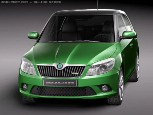 Skoda Fabia RS 2011 3D Model