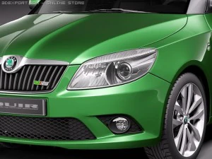 Skoda Fabia RS 2011 3D Model