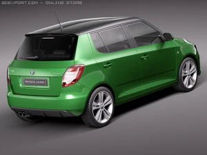 Skoda Fabia RS 2011 3D Model
