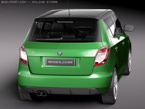 Skoda Fabia RS 2011 Modelo 3D