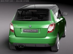 Skoda Fabia RS 2011 3D Model