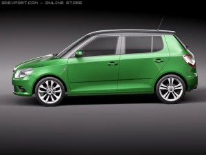 Skoda Fabia RS 2011 3D Model