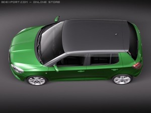 Skoda Fabia RS 2011 Modelo 3D