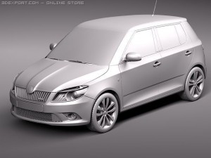 Skoda Fabia RS 2011 Modelo 3D