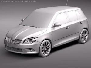 Skoda Fabia RS 2011 3D Model